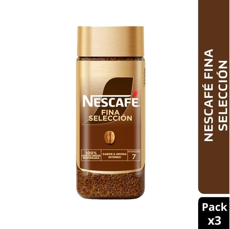 Cafe NESCAFE Fina Seleccion Frasco 100g x3