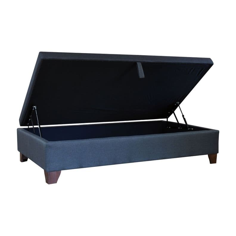 Base Cama Baul 1.5 Plaza Largo 200 cm con patas 11 cm para Aspiradora Robot