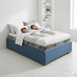 Cama 1.5 Plaza Box 30 cm L190 cm Colchon Ideal Pata 11 Cm Gris