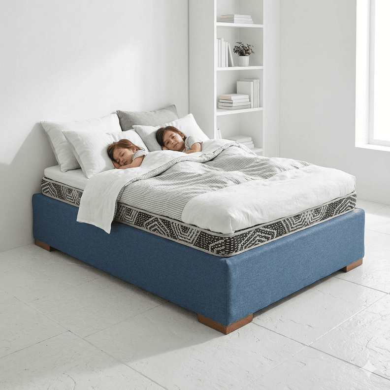 Cama 1.5 Plaza Box 30 cm L190 cm Colchon Ideal Pata 11 Cm Gris