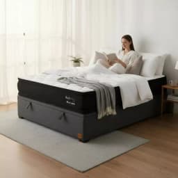 Cama Baul 1 5 Plaza L190 cm Colchon Black Prime Modelo Dos Con Patas De Madera 11 cm Gris