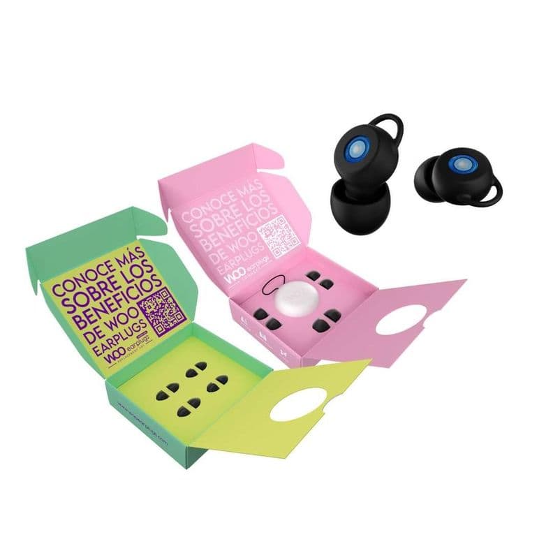 Woo Connect Kids Tapones para ninos con reduccion de ruido Negro