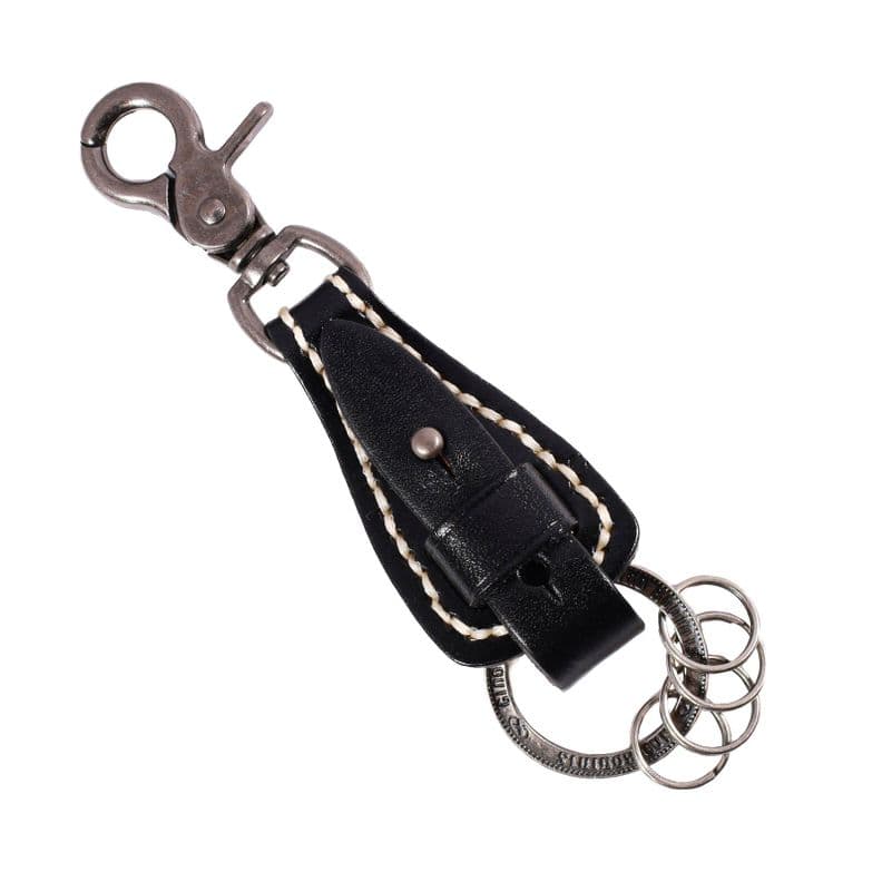 LLAVERO CUERO HOMBRE GINO RODINIS LL119 NEGRO