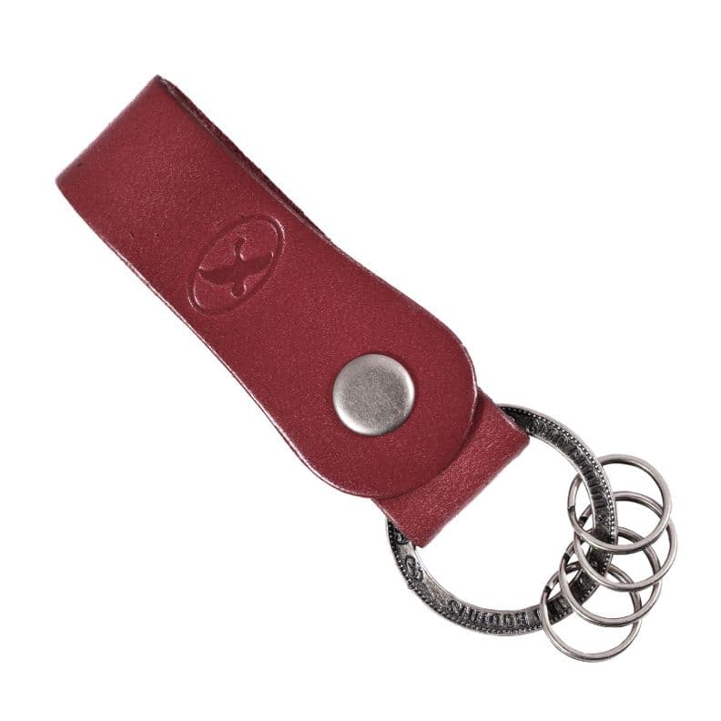 LLAVERO CUERO HOMBRE GINO RODINIS LL120 ROJO
