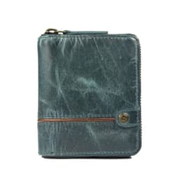 Billetera Gino Rodinis Texas 1.160 Turquesa/Marron