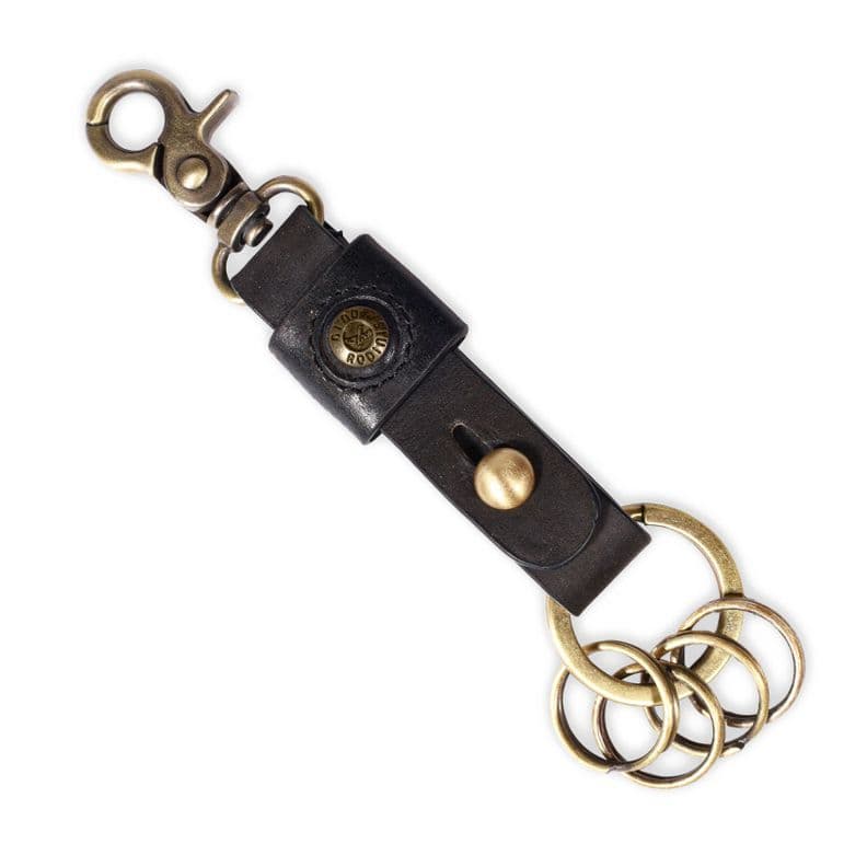 LLAVERO CUERO HOMBRE GINO RODINIS LL114 NEGRO