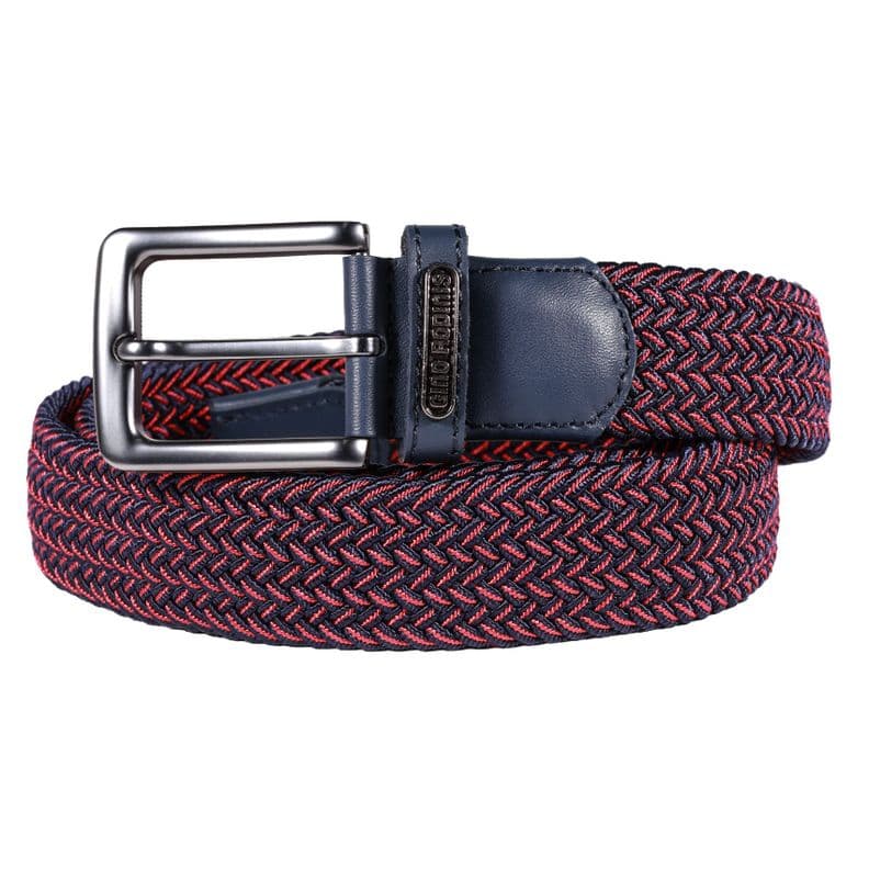 CINTURON ELASTICADO GINO RODINIS HOMBRE 2518 AZUL/ROJO L-XL