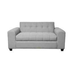 SOFA TRES CUERPOS BRAZO REDONDO LINO GRIS CLARO