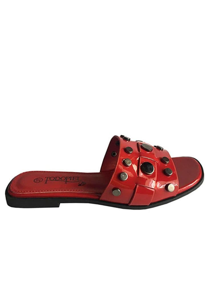 Sandalia Ecocuero ZAY58 Castor Rojo 35