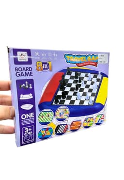 Juego De Mesa 3 En 1 Damas | Ajedrez | Backgammon Diseno 2