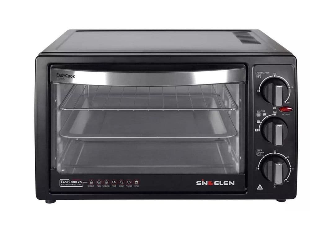 Horno Electrico Sindelen HE-255NG 25lts Color Negro