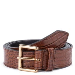 Cinturon de cuero mujer Gacel tostado Cafe XS
