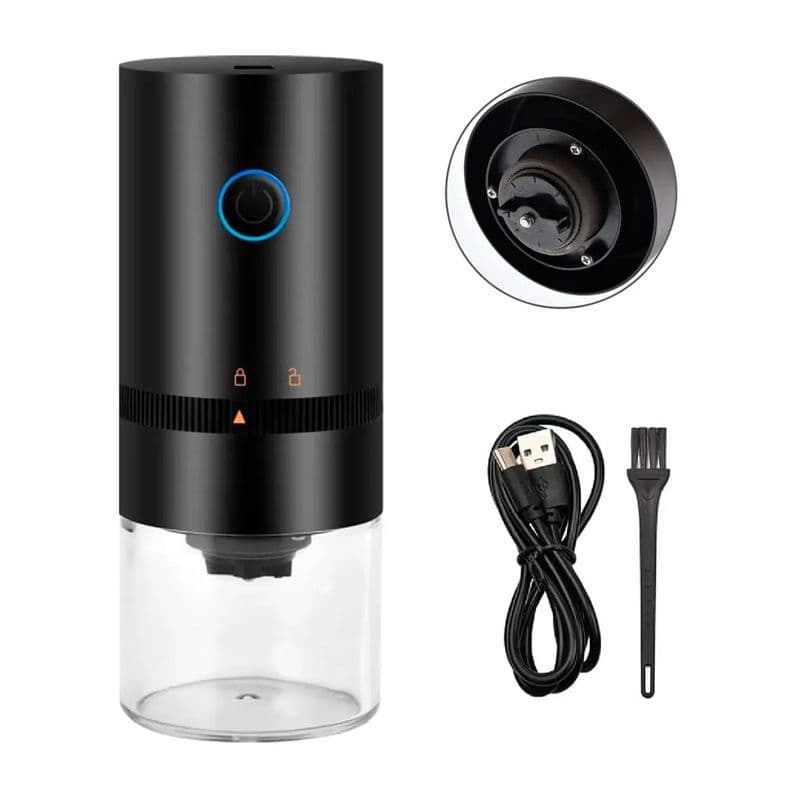 Moledor De Granos Molinillo Electrico Cafe Inalambrico Usb Negro