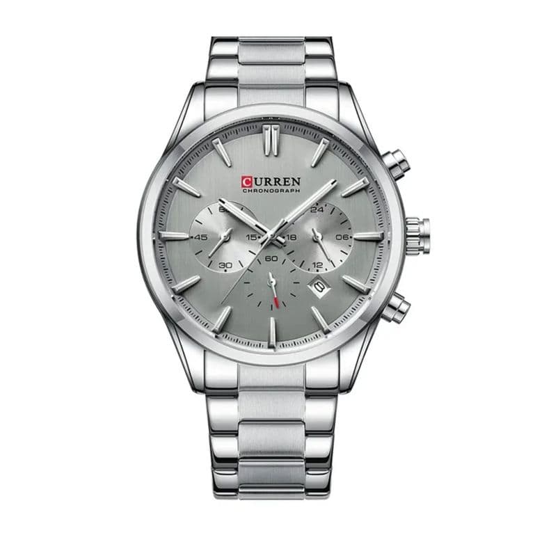 Reloj Curren KRED8901 Quartz Hombre Plateado