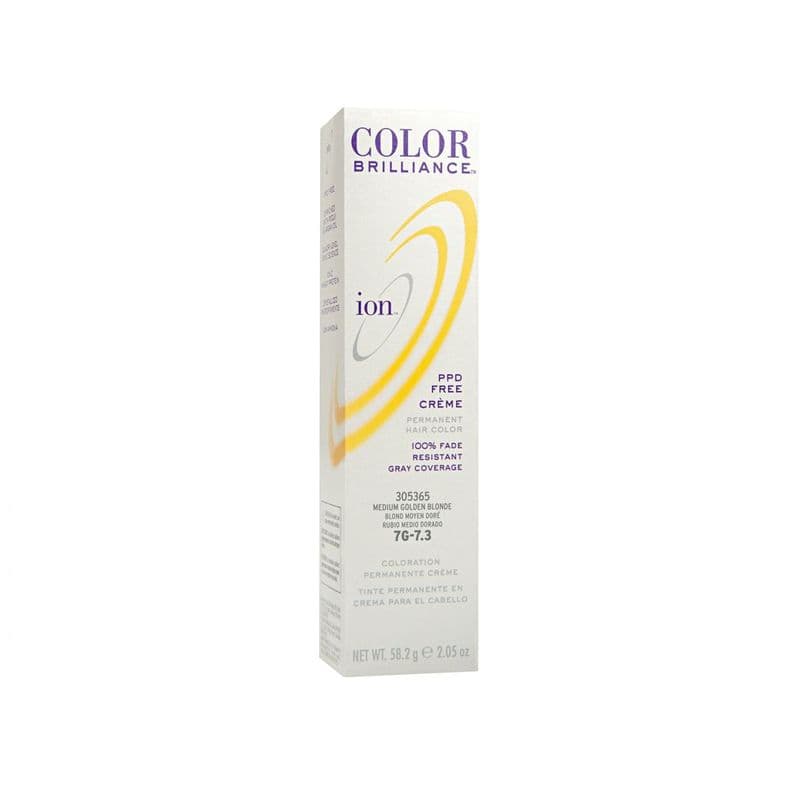Tinte Permanente En Crema Ion Rubio medio dorado 7G
