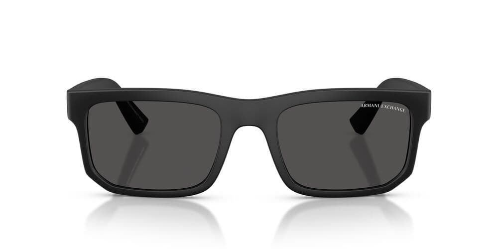 Anteojos De Sol Armani Exchange AX4165S Matte Black Dark Grey Negro Hombre 56