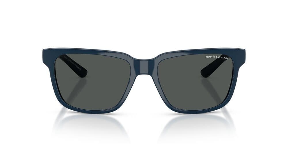 Anteojos De Sol Armani Exchange AX4026S Shiny Navy Blue Smoke Azul Unisex 56
