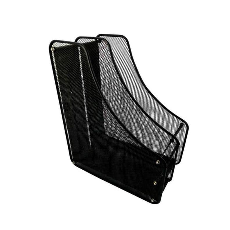 Revistero Metalico 2 Niveles 16x28x35cm Hand - PS Negro