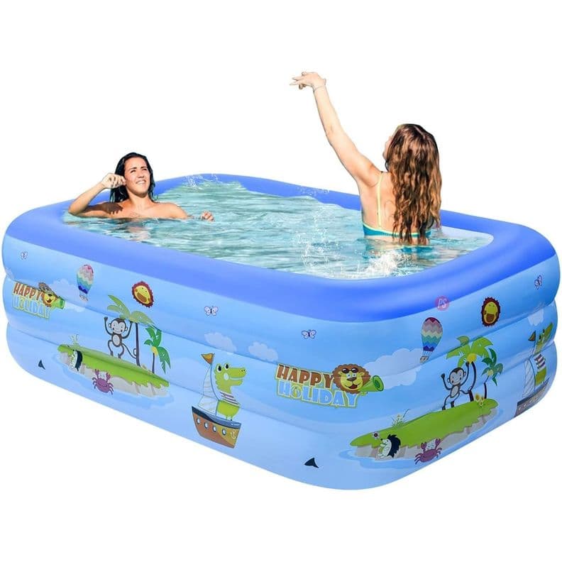 Piscina Inflable 115x85x56cm Con 3 Anillos Diseno - PS