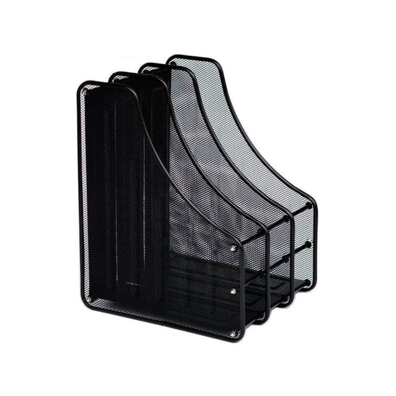 Revistero Metalico 3 Niveles 24x28x35cm Hand - PS Negro