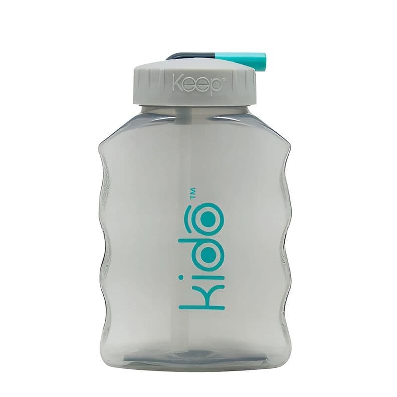 Botella Toma Jugo Ninos Bombilla Kido Colores - PS Gris