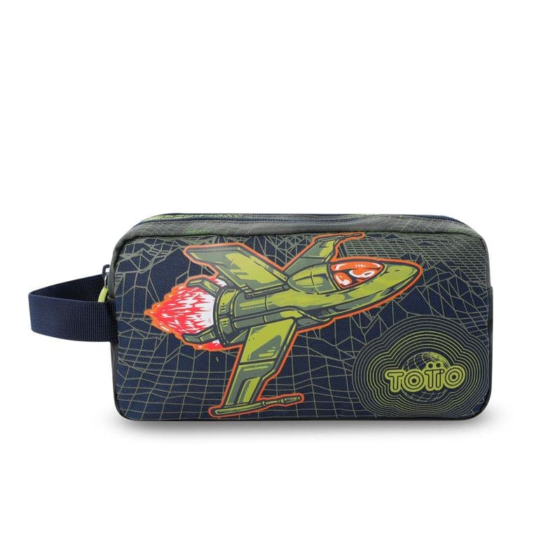 Estuche escolar nino 2 cuerpos Explorer Ship Grande Verde Totto