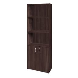 Estante 5 Niveles Con Puertas con Cerradura Dakar Caoba