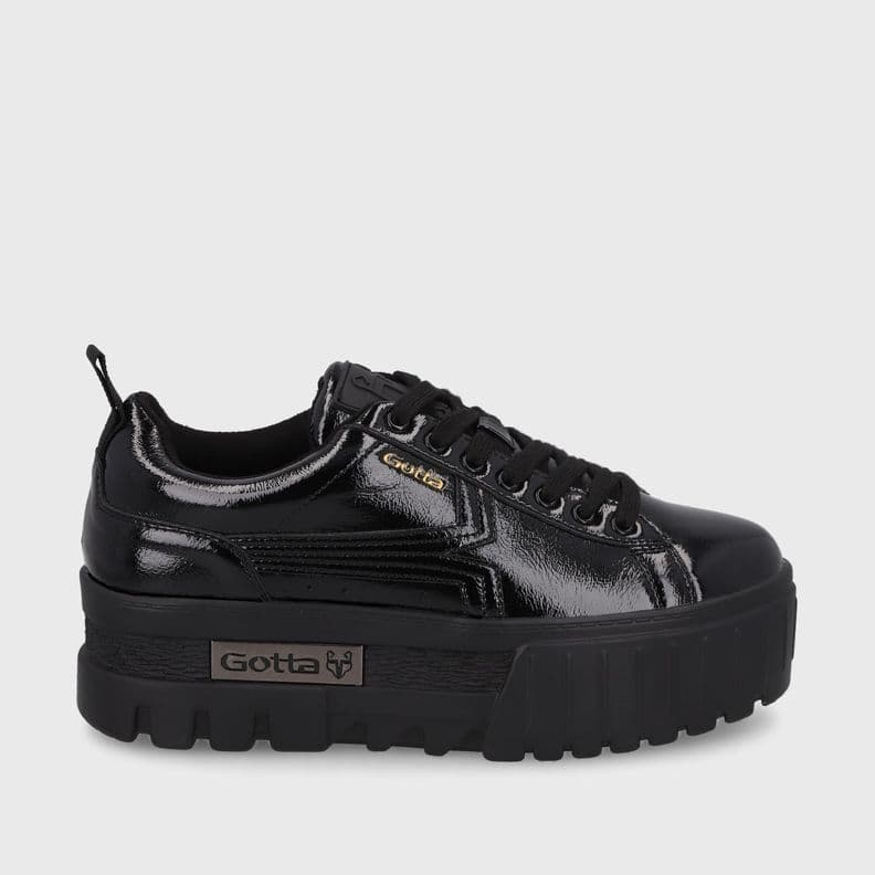 Zapatilla Plataforma Negra Mujer 23243 Gotta Negro 35