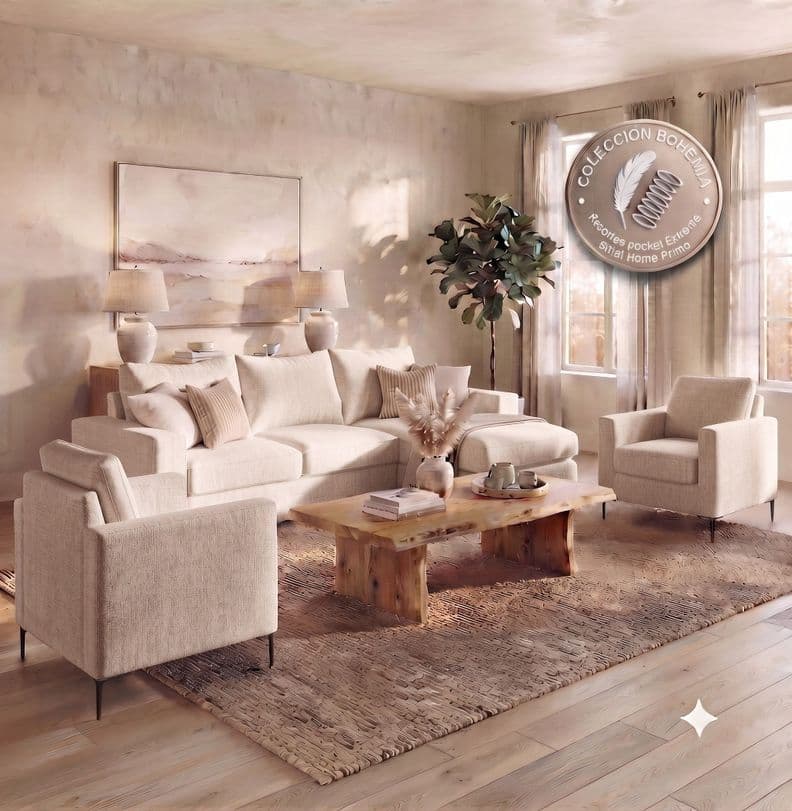 Juego de living 311 Bohemia Extreme Beige