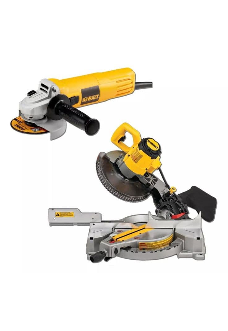 KIT DEWALT INGLETEADORA 10" DWS713 + ESMERIL 4 1/2" 950W DWE4118
