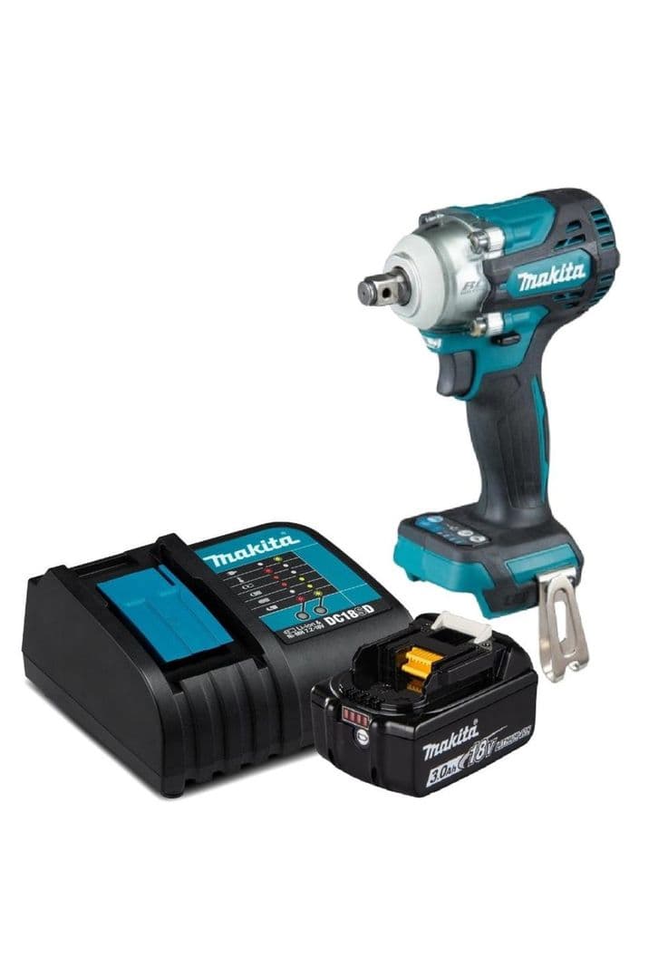 LLAVE IMPACTO MAKITA 1/2 18V+ 1B 3AH+CAR DTW300Z-1 Azul