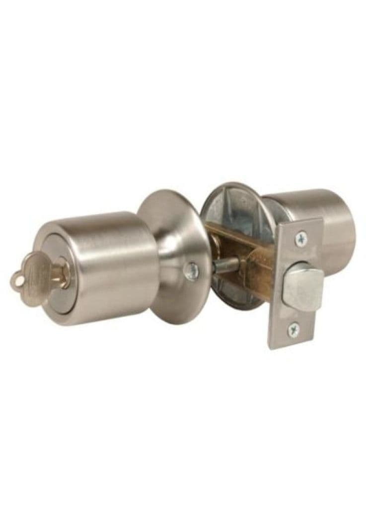 CERRADURA SCANAVINI 4044-ACERO INOXIDABLE CON SEGURO