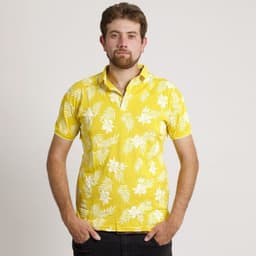 POLERA HOMBRE HAWAIANA MC CUELLO POLO AMARILLA Amarillo S