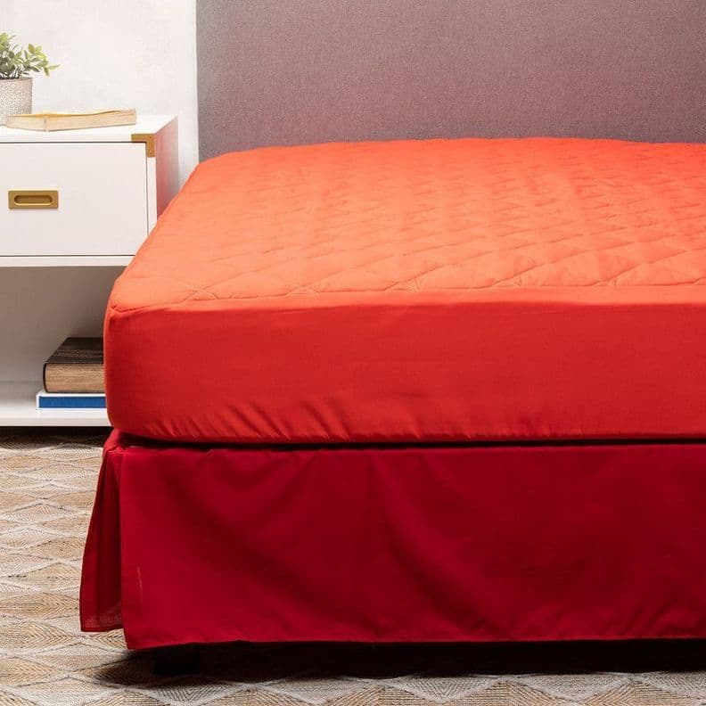 Cubrecolchon + Faldon Rojo Arthome King