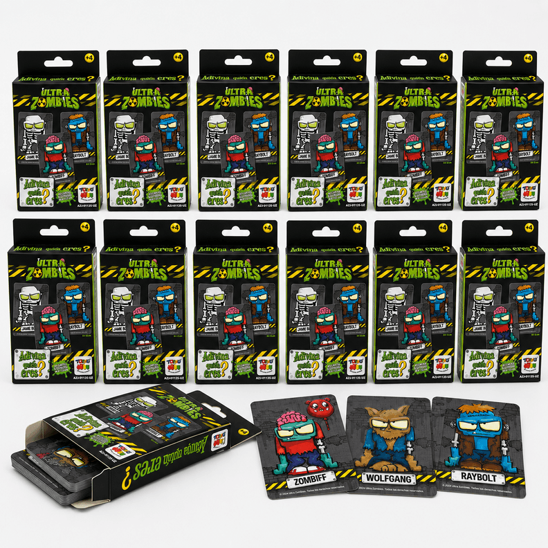 Pack 12 Flash Cards Adivina Quien Eres Ultra Zombies