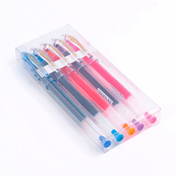 Set Lapiz Tinta Super Gel 5 Colores