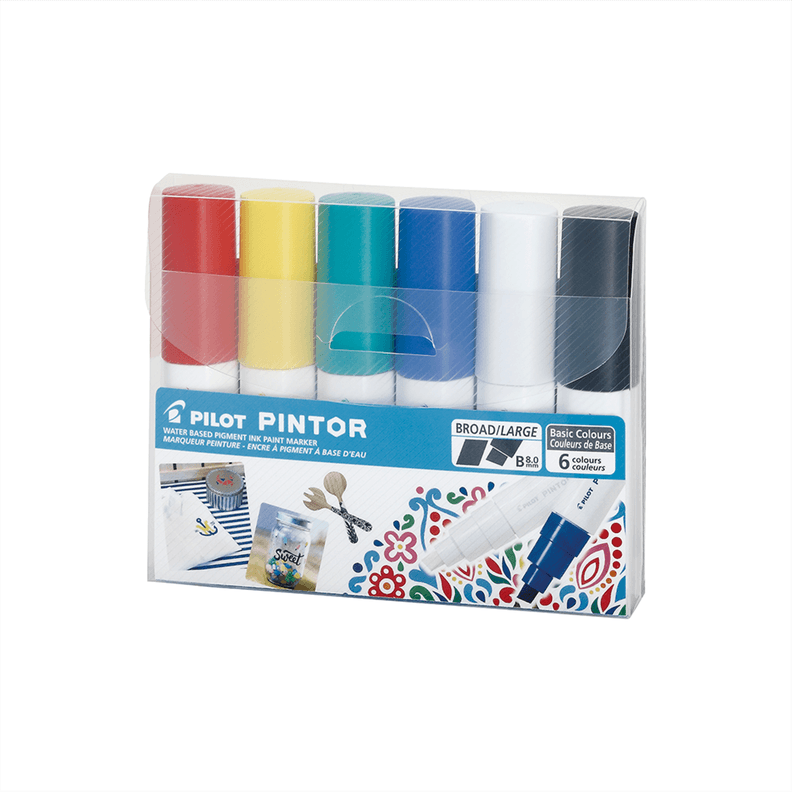 Pintor Set Clasicos Punta Biselada 6 un.