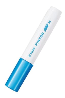 MARCADOR PINTOR MEDIO AZUL METALICO