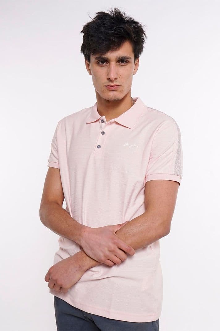 Polera Polo Club Rosado Gangster L