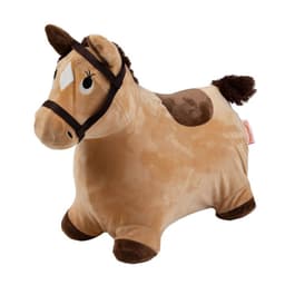 Inflable Saltarin de Peluche +18meses Beige
