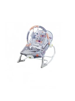 Silla Nido Mecedora Bebe Vibracion Calma Gris LuBabycas