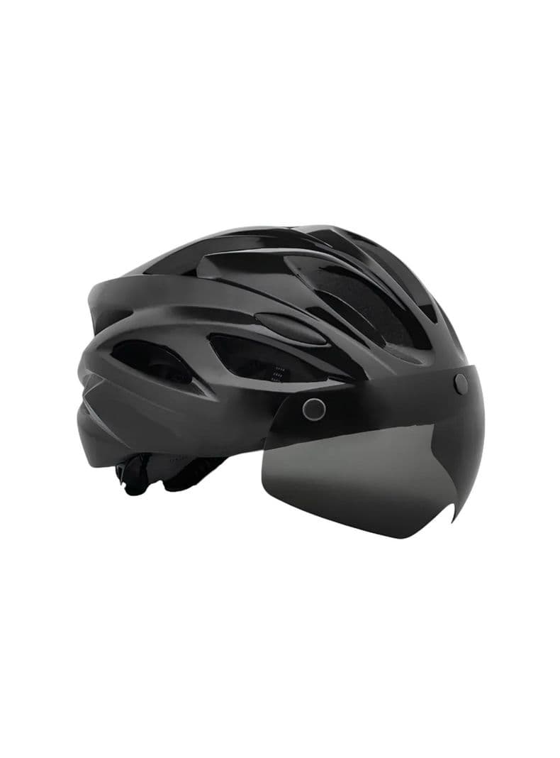 Casco Bicicleta Adulto Con Visera Magnetica Negro RS Antule