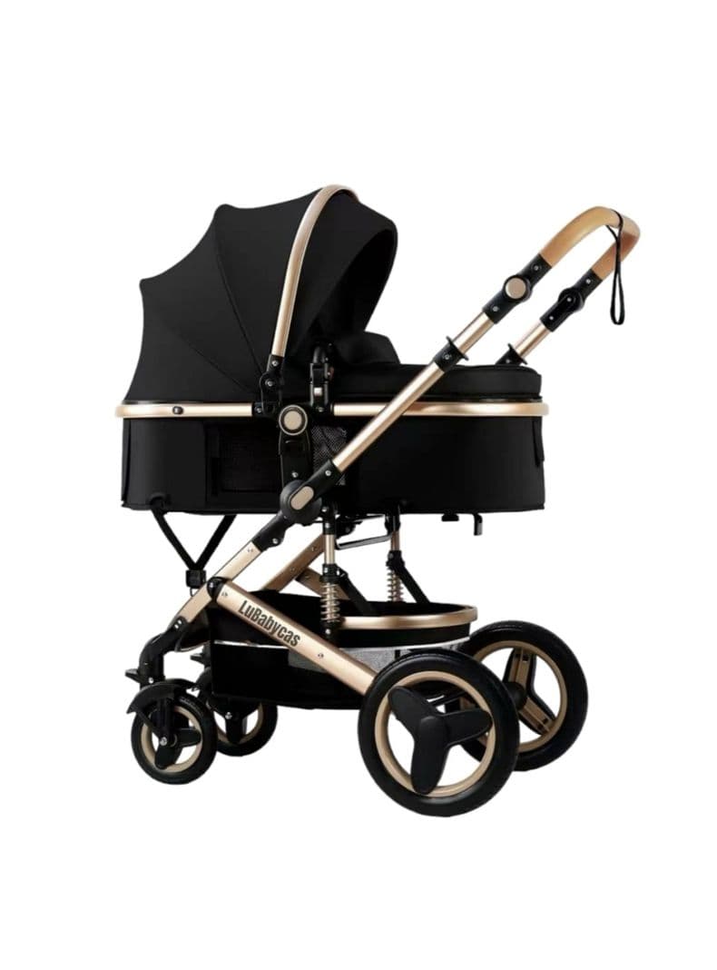 Coche Cuna Moises Con Accesorios 530 Negro LuBabycas