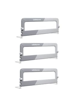 Pack 3 Barandas De Cama Plegable Cama King Protect LuBabycas Gris