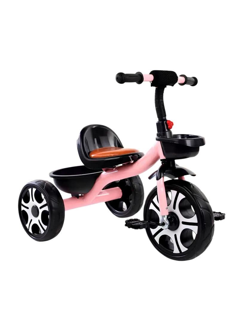 Triciclo Infantil Con Canastos 5 Anos Unix Rosado LuBabycas