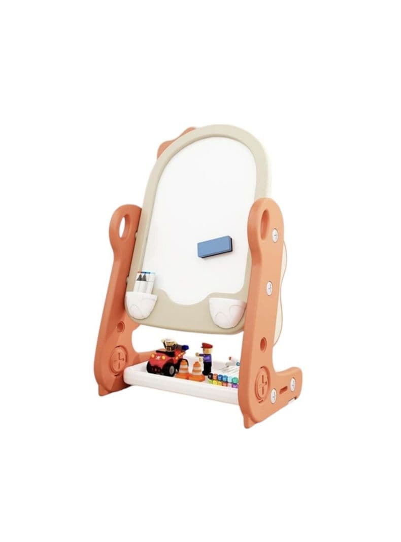 Pizarra Atril Regulable Plumon Y Accesorios Dino LuBabycas Naranjo