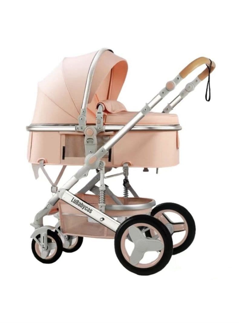 Coche Cuna Moises Con Accesorios 530 Rosado LuBabycas