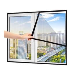 Malla Mosquitera Cortina Con Cierre Puertas 150x220cm Negro