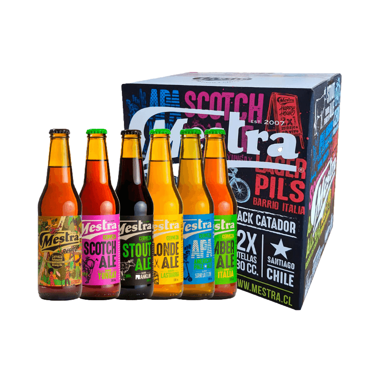 12x Cerveza Mestra Botellin 330cc - Pack Catador