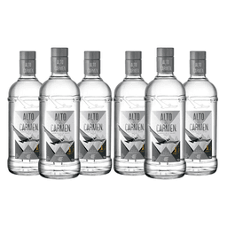 6x Pisco Alto Del Carmen Transparente 40 750cc